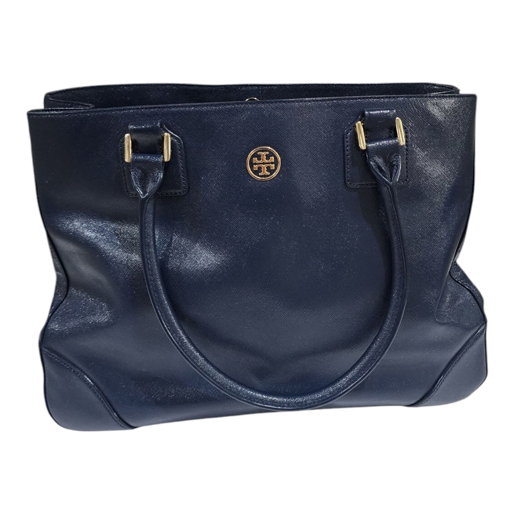 Tory Burch Navy Blue Tote Bag - Picture 11 of 16